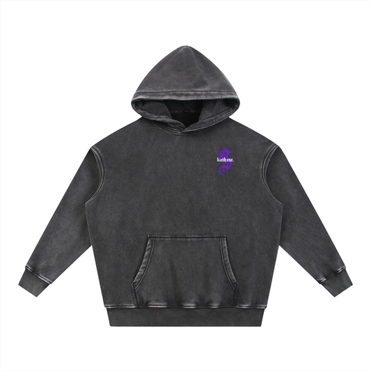 Snow Wash Fleece Oversize Hoodie