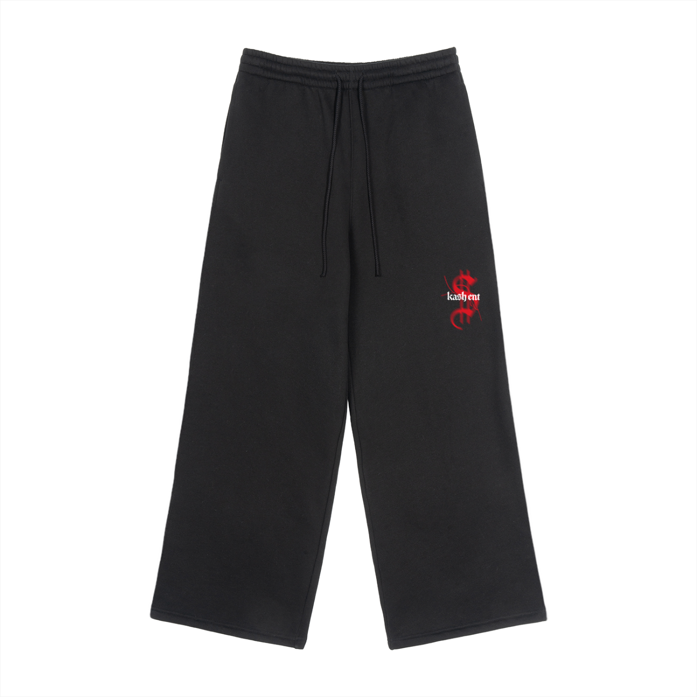 Fleece Drawstring Straight-Leg Sweatpants